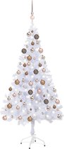 vidaXL - Kunstkerstboom - met - verlichting - en - kerstballen - 230 - takken - 120 - cm