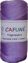 Cafuné Polypropyleen Macrame Koord- 1.5mm-Lavendel- PP3 - Haken - Macrame - Tas maken