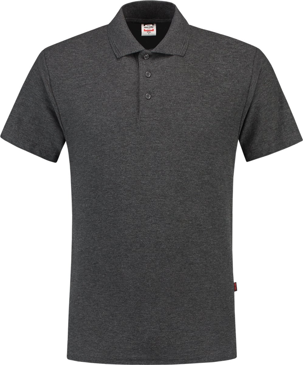 Tricorp Poloshirt 100% katoen - Casual - 201007 - Antraciet - maat 5XL