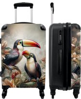 NoBoringSuitcases.com - Grote koffer jungle - Reiskoffer met 4 wielen - Trolley op wieltjes 60 liter - Rolkoffer groot lichtgewicht - Ruimbagage valies 20kg - Valiezen middelgroot voor volwassenen - Reisbagage & reisaccessoires TSA slot - Hardcase XL