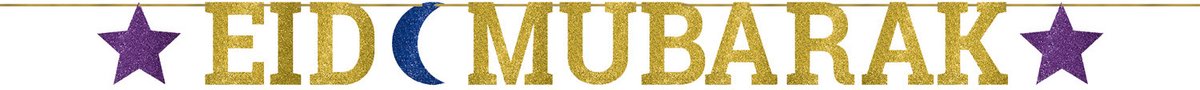 Amscan by Riethmuller - Riethmüller - Letterslinger Eid Mubarak