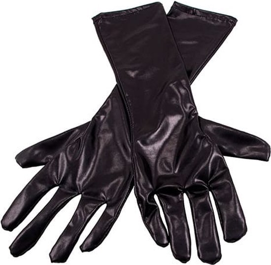 Folat - Handschoenen metallic zwart
