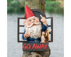 boze tuinkabouter hanger -tuindecoratie-Een unieke decoratieve verschijning om anderen weg te jagen-15×6×20CM