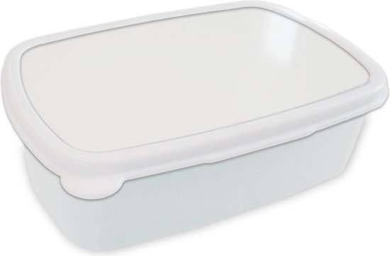 Broodtrommel Wit - Lunchbox - Brooddoos - Wit - Kleuren - Neutraal -  18x12x6 cm -... | bol.com