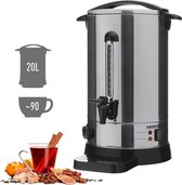 AREBOS Elektrische Ketel - voor Glühwein, Koffie en Thee - Hot Water Dispenser - Glühweinketel - 20L - 1650W