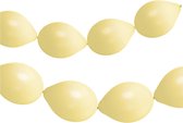 Folat - Knoopballonnen voor Ballonnenslinger Powder Yellow Mat 33 cm - 8 stuks