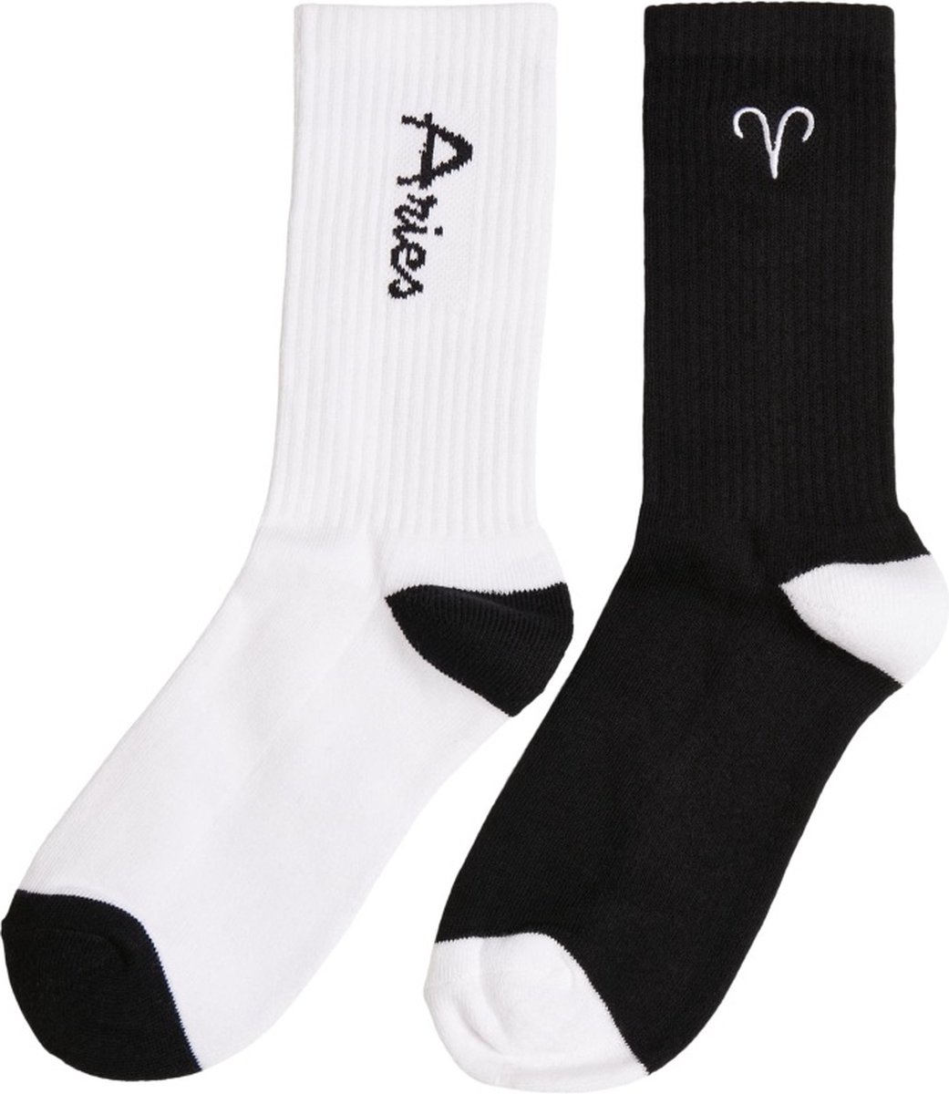 Mister Tee Aries Zodiac 2Pack Sokken 35/38 Zwart