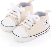 Baby Schoenen - Pasgeboren Babyschoenen - Eerste Baby Schoentjes 12-18 maanden -Schoenmaat 20-21 - Baby slofjes 13cm - Beige