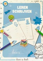 Toy Universe - Educatief stickerboek - ''Schrijven'' - Leren schrijven - Kleurboek - Oefenboek met stickers – Spelenderwijs leren – Sticker – Doeboek – Leerboek - 5 - 6 jaar