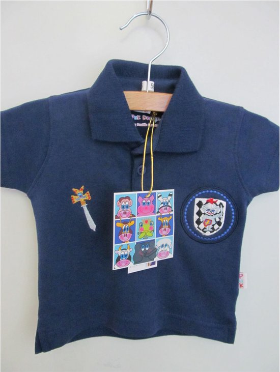 Puk Design polo shirt ridder ss donkerblauw maat 62