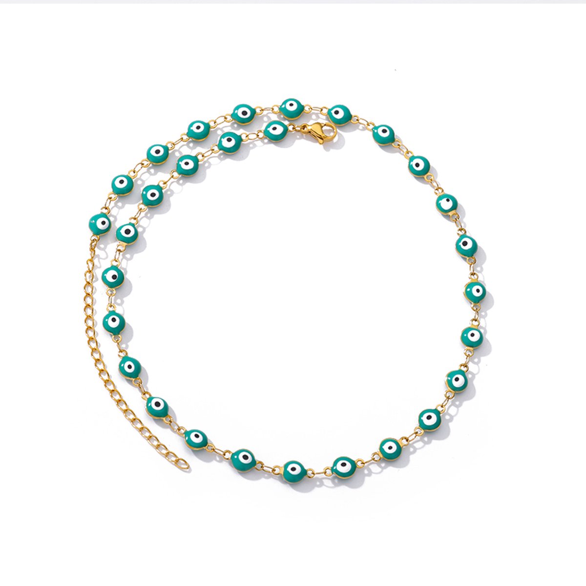 Ketting oogjes - Boze oogjes - Goudkleurige ketting