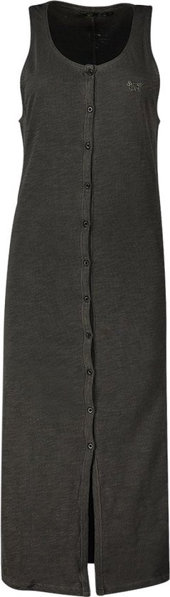 Superdry Vintage Jersey Button Dress Zwart S Femme