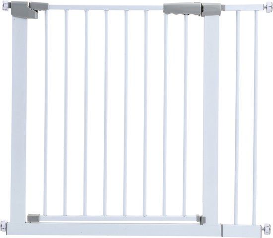Barrière de sécurité enfant 89-96cm, Blanc, métal Auto Close Sans perçage