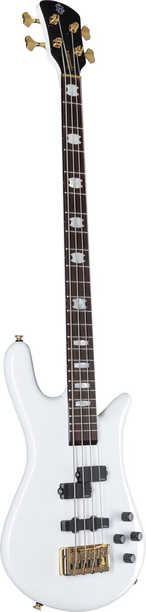 Spector Euro 4 Classic Solid White Gloss - Elektrische basgitaar