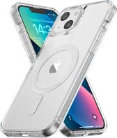 My Case Hoesje geschikt voor iPhone 13 MagSafe Transparant - iPhone 13 Transparant MagSafe shock proof case Hoes doorzichtig