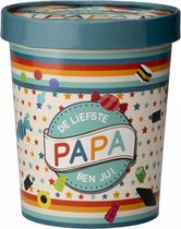 Snoeppot - Papa - Candy Bucket - Gevuld met Snoep en Drop