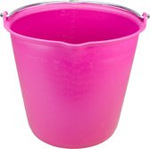 Emmer 15 liter met schenktuit Roze