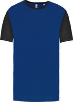 Tweekleurig herenshirt jersey met korte mouwen 'Proact' Royal Blue/Black - XS