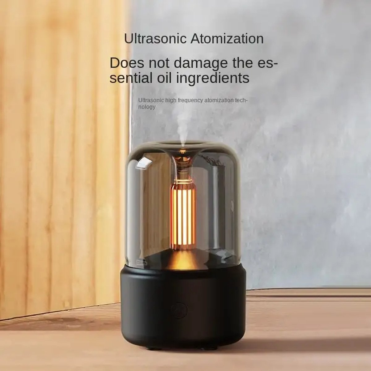 Aroma Diffuser Pink. Etherische Olie Verstuiver - Luchtbevochtiger - Industrieel design - Difuser lamp - Difuser met lamp - Sfeervolle LED verlichting - upbreathing Aromadiffuser - Ultrasoon - Vernevelaar - Geur verspreider — cadeau in Wonen & Interieur - foto 3