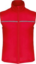 Hardloopgilet visibility vest met meshvoering 'Proact' Rood - XL