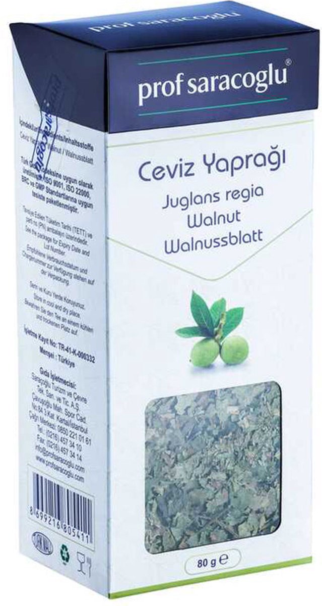 Goedkoopste Prof Saracoglu - Walnoot Bladeren 80gr