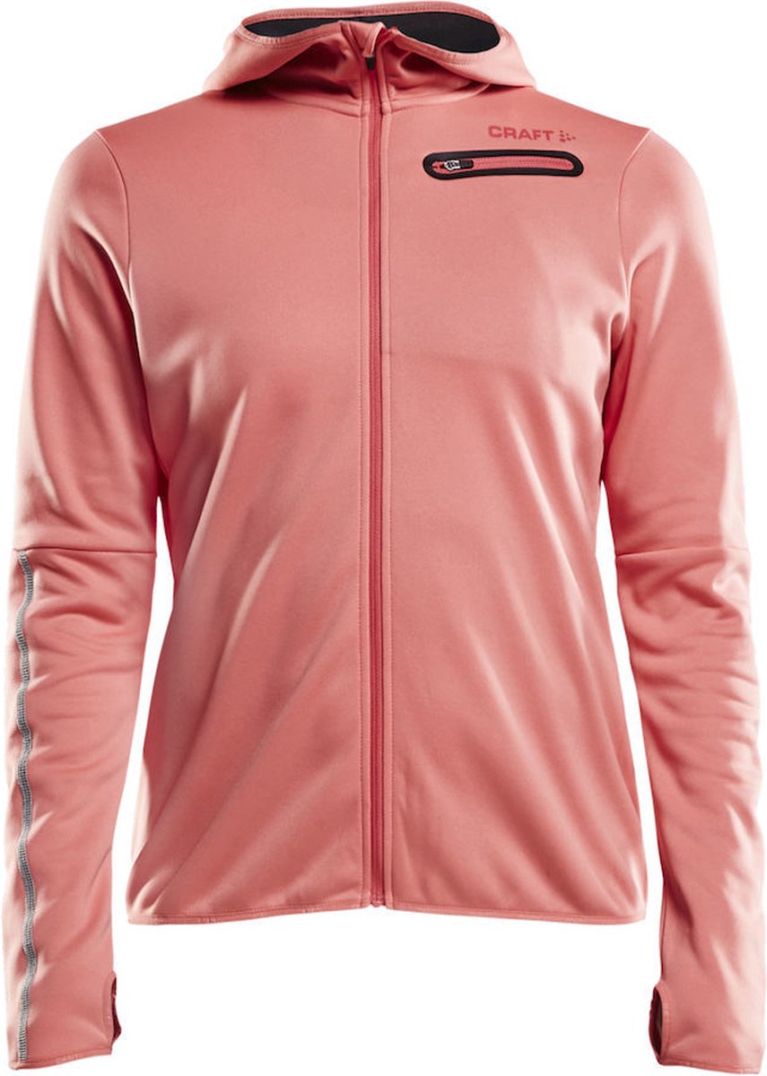 Craft Eaze Jersey Hood Jacket dames skivest Roze