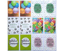 Communie Wenskaarten – 12 Stuks – 12 x 17 cm – COM-012