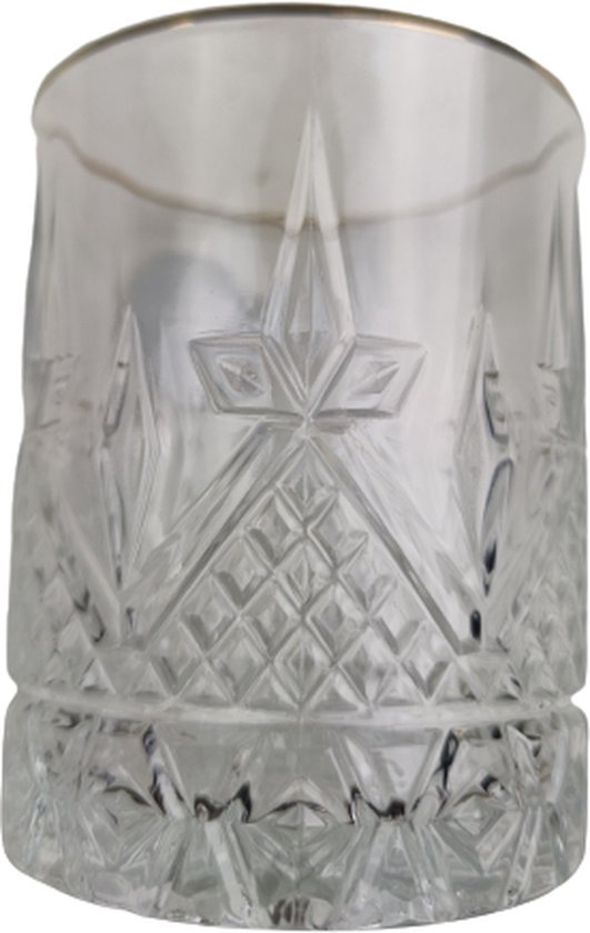 Lot De 3 Bols Turcs AKCAM En Verre – Motif Tourbillon Noir, Bord Doré, Neufs