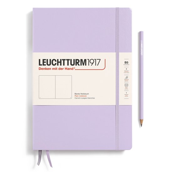 Leuchtturm1917 B5 Composition Notitieboek met harde kaft blanco Lilac