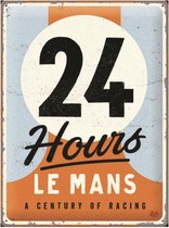 24 Heures du Mans - Un Siècle de Courses Plaque Métallique - 30 x 40 cm