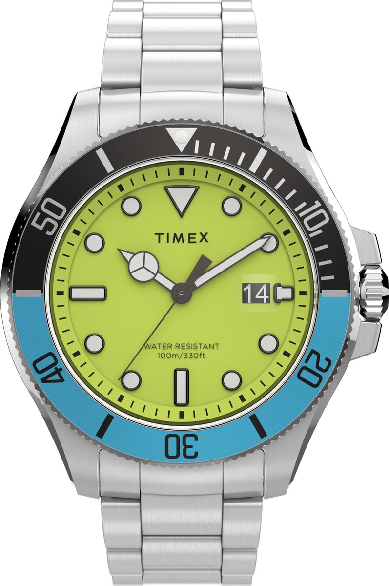 Timex Harborside Coast TW2V65300 Horloge - Staal - Zilverkleurig - Ø 44 mm