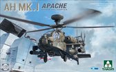 1:35 Takom 2604 AH Mk. 1 Apache - Attack Helicopter Plastic Modelbouwpakket