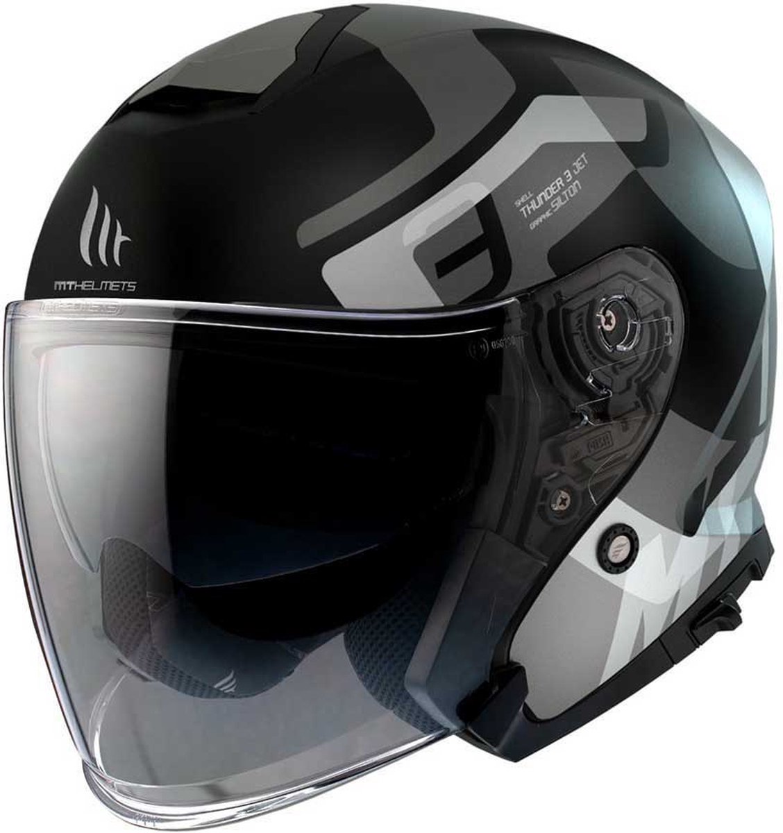 Mt Helmets Thunder 3 Sv Silton B2 Open Helm Zwart L