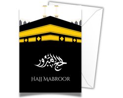 Hajj Mabroor - Islamitische Wenskaart - Hadj - Mekka - Medina - Bedevaart - Eid