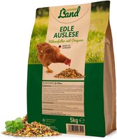HÜHNER Land - Kippenvoer - Premium Selectie - Uitgebalanceerd compleet voer voor kippen, kuikens en kwartels - 5 kg