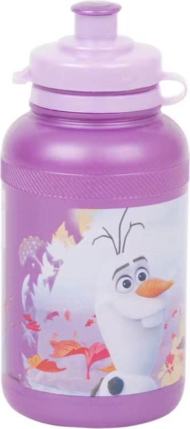 Kinderfles bidon Frozen - Paars - Kunststof - 400 ml - Waterfles - Fles - Bidon