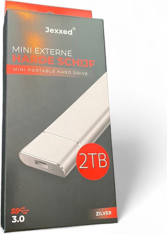 Mini disque dur externe 2 To - Stockage externe portable mobile - Disque de  stockage