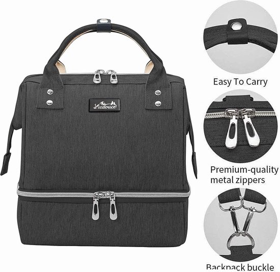 Luiertas Tote, Reisluiertas, Multifunctionele Babytas voor Flesdoekjes Fopspeen (Kleine Beer