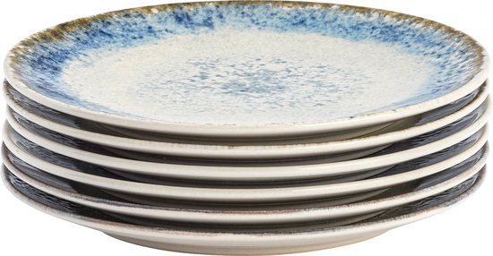 Set van 4 Dinerborden, 24 cm, Emaille, Crème - Kockums Set van 4 Dinerborden, 24 cm, Emaille, Crème - Kockums