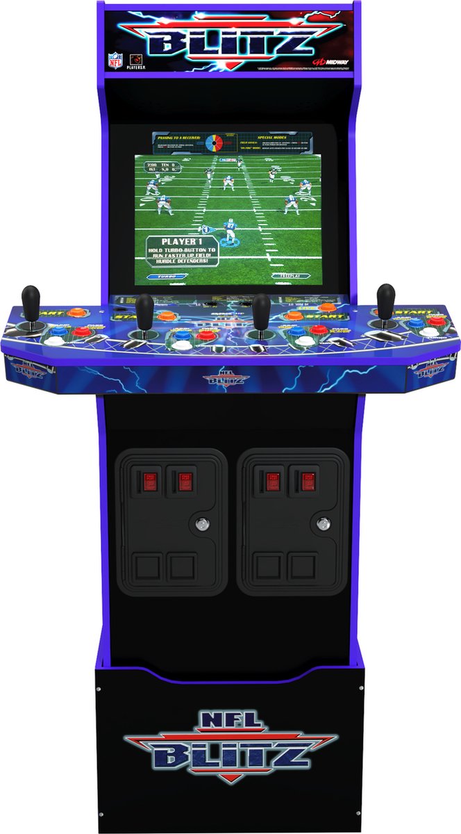 Arcade1Up NFL 3 in 1 Blitz Legends Arcade Game Arcadekast 17" LCD Retro Gaming
