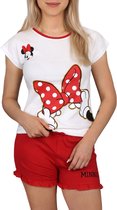 Minnie Mouse Disney - Crème en rode pyjama met korte mouwen, zomerpyjama / 140