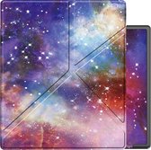 Hoes Geschikt voor Kobo Elipsa 2E Hoesje Bookcase Cover Book Case Hoes Sleepcover Trifold - Galaxy