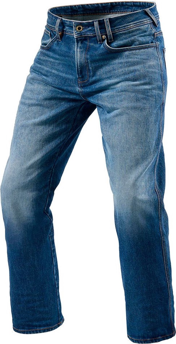 REVIT Philly 3 LF Jeans - Heren - Medium Blue Used - W32 X L36