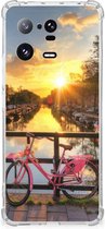 Back Case TPU Siliconen Hoesje Xiaomi 13 Pro Telefoon Hoesje met doorzichtige rand Amsterdamse Grachten