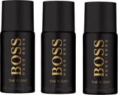 3x Hugo Boss Deodorant spray The Scent for men - Bundelvoordeel