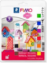 FIMO soft set - ovenhardende boetseerklei - basisset 9 halve blokken