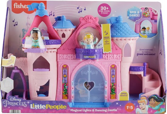 Fisher-Price Little People - Disney Prinses Magisch Kasteel - Met Licht en Dans - Speelfigurenset