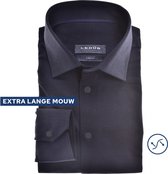 Ledub modern fit overhemd - mouwlengte 72 cm - donkerblauw - Strijkvriendelijk - Boordmaat: 38