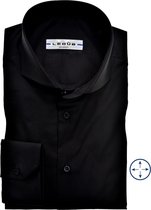Chemise slim fit Ledub - noire - Repassable - Taille planche : 40