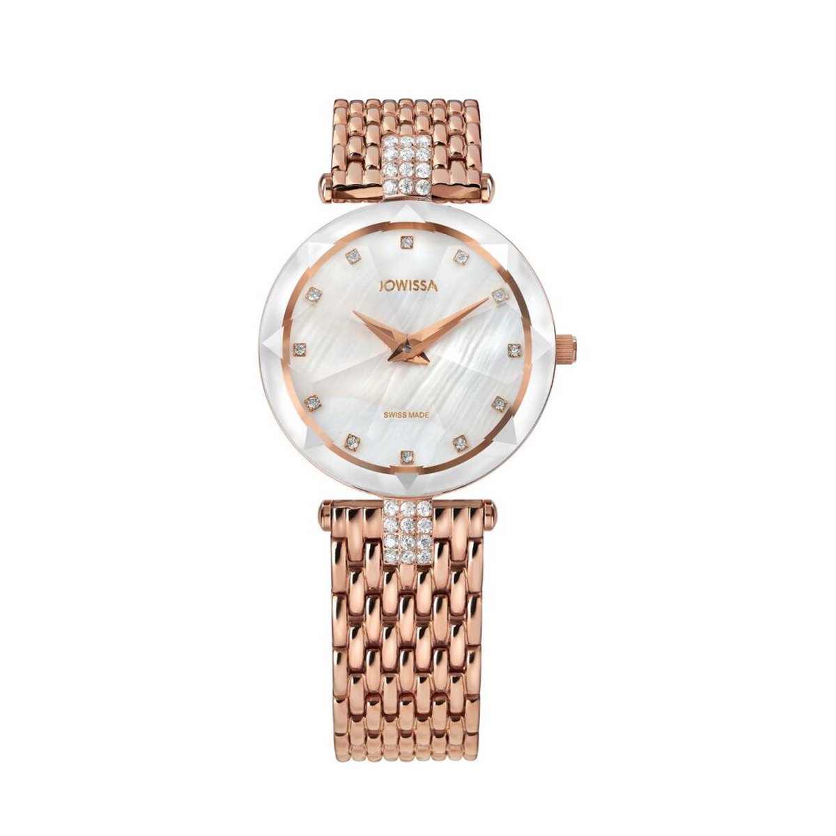 Jowissa - J5.774.M - Polshorloge - Dames - Quartz - Facet Strass